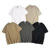 24ss Designer Tide T Shirts Chest Letter Laminated Print Short Sleeve High Street Loose Oversize Casual T-shirt 100% Pure Cotton Tops for Men and Women