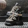 Designer boots with box genuine cowhide boots Luxury booties canvas boots black white red grey pink high top leather boot horse hair boots Low top suede boots