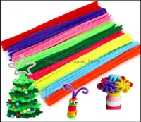 100 PCS 12 Inch Glitter Tinsel Creative Arts Chenille Stems Pipe Cleaners  (Black