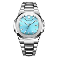 2024 LIGE New Men Watch Business Luxury Waterproof Male Clock Luminous Date Stainless Steel Square Quartz Men Watch reloj hombre