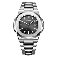 2024 LIGE New Men Watch Business Luxury Waterproof Male Clock Luminous Date Stainless Steel Square Quartz Men Watch reloj hombre