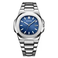 2024 LIGE New Men Watch Business Luxury Waterproof Male Clock Luminous Date Stainless Steel Square Quartz Men Watch reloj hombre
