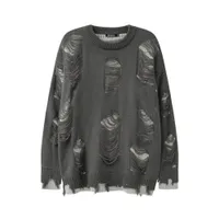 Vintage Strickpullover Herren Mit Löchern - Ripped Streetwear Style