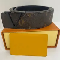 Designer Fashion Big buckle genuine leather Belt orange box men women high quality new mens Belts