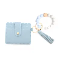 1 pezzo Portachiavi in silicone con stampa leopardata