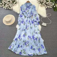 ワンピース Majolica Pleated Chiffon Long Dress Majolica Pleated Chiffon Long Dress（ワンピース）｜Her lip to