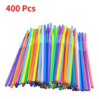 400/500ml Straw Cup Water Bottle cup with straw Durable Flash Powder Shiny  Cold Cup Straw