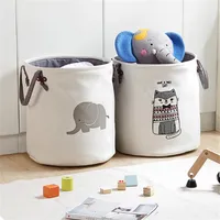 Klappende W￤schereikorb Sortierer H￶rer schmutziger Kleidung Home Waschkorb Cartoon Sundies Griff Bag Baby Spielzeug Aufbewahrungsorganisator T200224262H