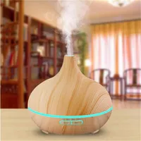 300ML Air Aroma Essential Oil Diffuser LED Ultrasonic Aroma Aromatherapy humidifier Mist Purifier maker wood grain shap252n