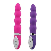 Vibratore di dildo per donne silicone impermeabile g punto magico bacchetta vibrador giocattoli sessuali erotici perle anali mashurbor vaginal machine252p
