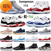 OGOG Mens Jumpman 11 High Low Low Og 11s Men Basketball Zapatos Cherry Pure Violet Cool Grey 25th Anniversary Blue Rose Gold Concord 45