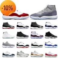 Ogog Jumpman 11 OG 11S Mens Basketball Shoes Cool Gray Cherry Concord 45 25th Anniversary University Blue Pure Violet Barons Men Retro Sneakers