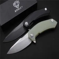 high quality MIKER folding knife blade440CStain black handle G10 outdoor camping hunting hand tools whole 267M