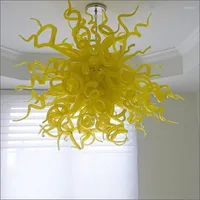 Chandeliers Spring Style Art Glass Chandelier Hand Blown Chihuly Chain Lighting