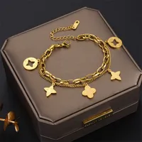 Love Bracelets Fashion Classic 4/Vier Blattklee Charm Armbänder für Frauen Frauen aus Fantasie Armbandketten Jubiläum Geschenk Thanksgiving Tag