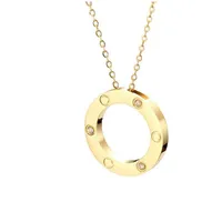 full cz stainless steel love necklaces & pendants fashion choker necklace women men Lover neckalce jewelry gift with velvet bag2753