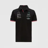 F1 Team POLO shirt short-sleeved racing suit for fans Formula One top with logo customization2369