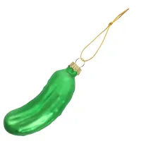 Anhänger Halsketten Weihnachtsbaum -Ornamente Anhänger Dekorie Gurke Ornament Glass Party Dekorationen Vorräte hängende Gemüse Gurken