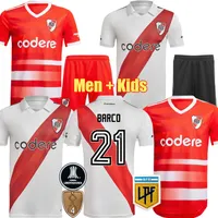 2022 2023 River Plate Soccer Jerseys Barco de la Cruz QUINTERO Conmebol Libertadores Camisetas Men Kids Kits Set Football Shirts Palavecino Palacios Equipments 017