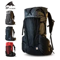 Outdoor Bags 3F UL GEAR Ultralight Backpack Frame YUE 45 10L Hiking Camping Lightweight Travel Trekking Rucksack Men Woman246d