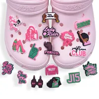 Аниме чары оптовые детские воспоминания о розовой девочке клуб клуб мультфильм Croc Charms аксессуары для обуви