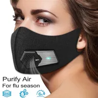 M￡scara el￩trica ￠ prova de poeira inteligente Anti-FOG PM2 5 M￡scaras de prote￧￣o esportiva de prote￧￣o contra poeira industrial
