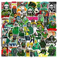 50 stks hiphop rapper mf doom stickers zangeres graffiti diy skateboard telefoon bagage laptop gitaar speelgoed stickers voor fankinderen