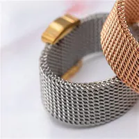 Anillo oso Stainless steel cute Mesh style ring for women simple design harmless for skin featured item new edition 4 colors342C