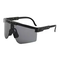 Pits Viper PC Original de óculos de sol Original Esporte ao ar livre vidro à prova de vento 100% lente espelho UV400 para homens e mulheres217s