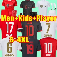 22 23 Bayern Munich soccer jerseys DE LIGT SANE 2022 2023 football shirt HERNANDEZ GORETZKA GNABRY camisa de futebol KIMMICH fans player version 3XL 4XL men kids kits
