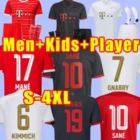 22 23 Bayern Munich soccer jersey DE LIGT SANE 2022 2023 football shirt GORETZKA GNABRY camisa de futebol KIMMICH fans player training set third MEN KIDS 3XL 4XL CHILD
