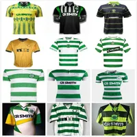 Retro 1980 1991 1992 1995 1997 1998 1999 Jerseys de football celtique 95 96 97 99 Larsson Nakamura Keane 91 92 Celtic Yellow Sutton Footb206B