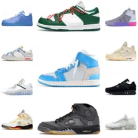 Trainer One Low Forces Running Shoes Men Kvinnor Gummi sänds offs MCA Volt Dunks White Black Basketball Jumpman 1 1S 4 Sail 4s 5 Fly Knit 2.0 Trainer Sports Sneakers S189