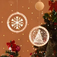 Строки Рождество 3D подвеска тип светодиодные светильники снежинки