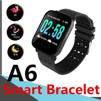 Smart Watch A6 Wearable Health Sport Band Android Blood Pressure Pedometer Heart Rate Waterproof Få information SMS Women Smartban284i