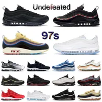 Mens 97 Running Shoes 97s Sean Wotherspoon Undefeated Black Barely Rose Bred Silver Bullet Golf NRG Lucky and Good MSCHF x INRI Jesus men
