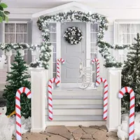 Juldekorationer dekoration Uppblåsbar käppar klubba ballong för hem Xmas trädprydnader utomhusdekor navidad