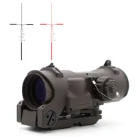 Specter DR Tactical Rifle Scope 1x-4x Fixed Dual Purpose illuminated Red Dot Sight for Hunting