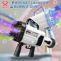 Bubble Bubble Gun Automatyczny elektryczny maszyna do bąbelków elektrycznych Rakienia Rakienia Outdorek Prezenty dla dzieci Prezenty 52 Hole247z
