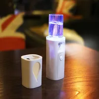Drop Portable Nano Mist Sprayer Face Body Steamer Fuktande hudv￥rd Mini USB Face Spray Beauty Instruments With Mirror263C