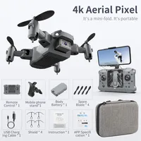 KY905 Mini Drone with 4K Camera HD Foldable Drones Quadcopter One-Key Return FPV Follow Me RC Helicopter Quadrocopter Kid's T307z