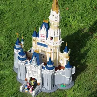 Blok twórcy filmów The Princess Castle Building Bluks Model Kit 4080pcs Cegły 71040 Edukacja Toys274p