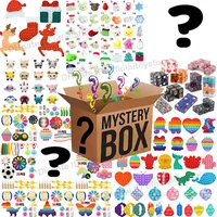 30Pcs Christmas Fidget Toy Mystery Box Surprise Push Bubble Relief Stress Autism Special Needs Sensory Gifts for Kids243q