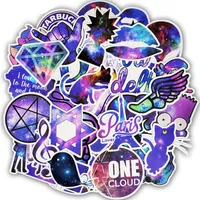 50 PCS Waterproof Space Universe Galaxy Stickers Decals Toys for Kids Adults Teens to DIY Laptop Water Bottle Luggage Skateboard M272V