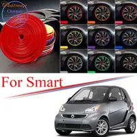 8M Car Multi Car Wheel Hub Rim Trim لـ Smart Fortwo Forfour Forjeremy Edge Protector Ring Ring Strip Strip Stripber Stickers255K