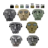Tactical Airsoft Skull Mask Desert Corps Outdoor Protection Gear AirSoft射撃機器フルフェイスNO03-110259W