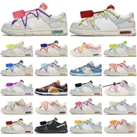 SB Ow Men Mujeres Running Sports Shoes No.1-50 LOT THE OFFS White SB Dunks Low Skate University Blue Fragment Zapatos casuales 36-48