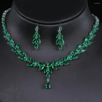 Necklace Earrings Set Emmaya Classic Exquisite For Women Wedding Party Accessories Cubic Zircon Stud & Gift