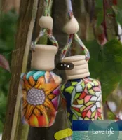 Classic Exquisite Car hang decoration ceramic Polymer clay essence oil Perfume bottle Hangs rope empty bottle XB1 15 ml