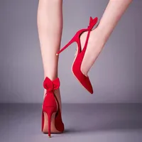 designer shoes 2019 new fashion shoes pointed toes bowtie high heels women pumps dress shoes stiletto heel chic dress trendy254D